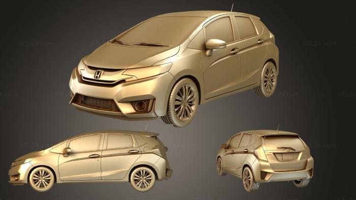 Автомобили и транспорт (Комплект Honda Fit 2015, CARS_1848) 3D модель для ЧПУ станка
